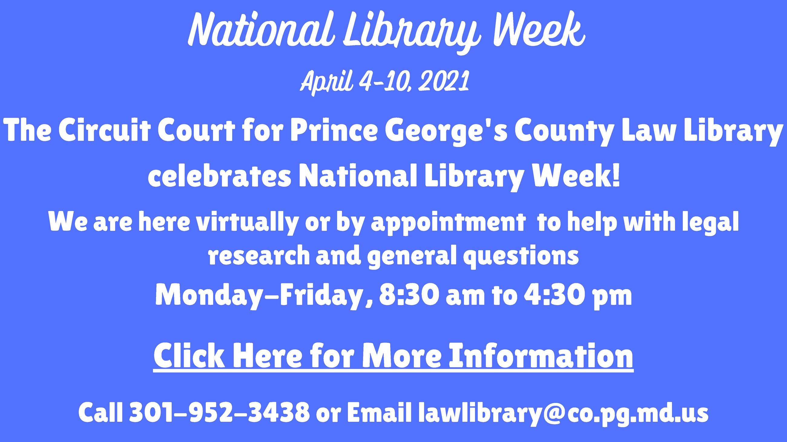 National Library Week 2021