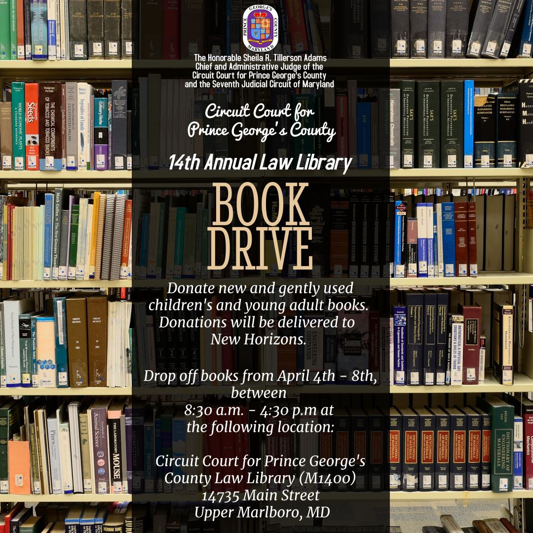 Law Library Book Drive Graphic Mar 22