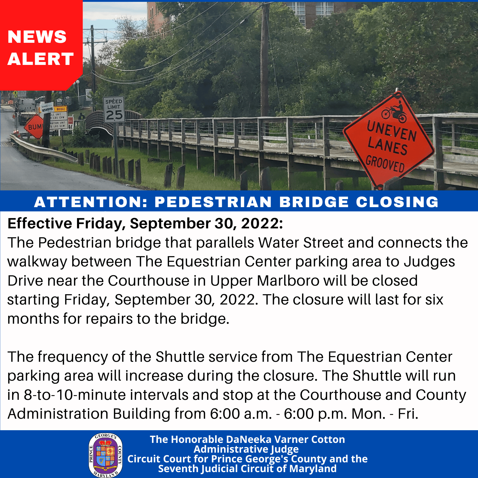 Pedestrian Bridge Closure  (3)